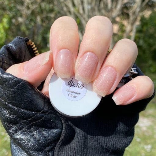 Dip Powder: dp.102 Shimmer Clear