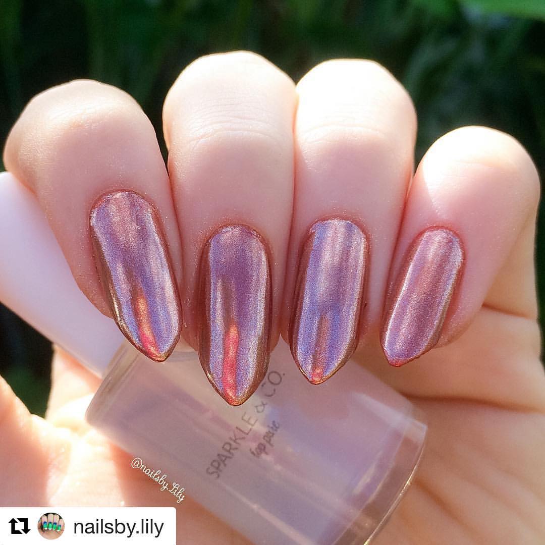 REGULAR POLISH (NOT GEL) Rose Gold Chrome Pure Powder Basic Kit