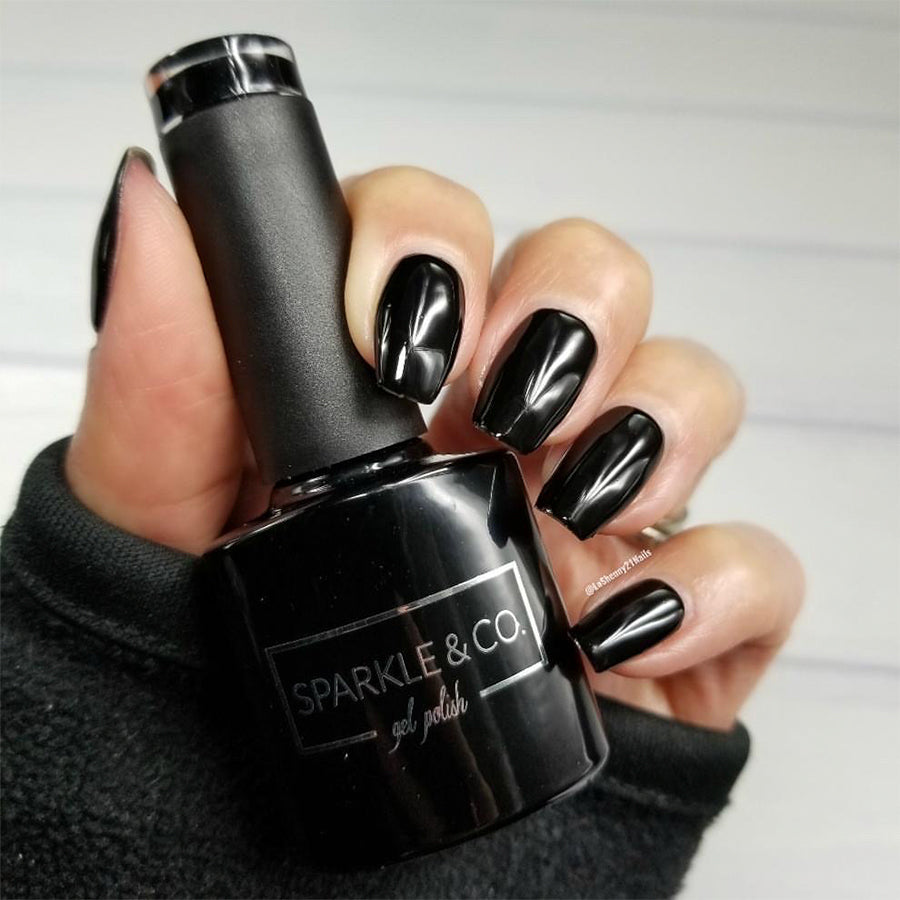 Gel Polish: 001 Little Black Dress | Sparkle & Co. Gel Polish: 001 Little Black Dress | Sparkle & Co.