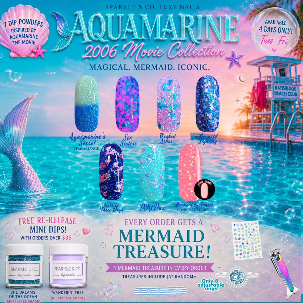 Aquamarine Dip Powder: Choose Color