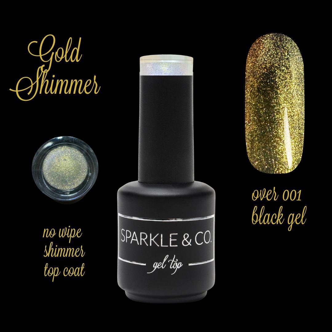 NEW! Gel Liquid: Shimmer Gel Top (No Wipe)
