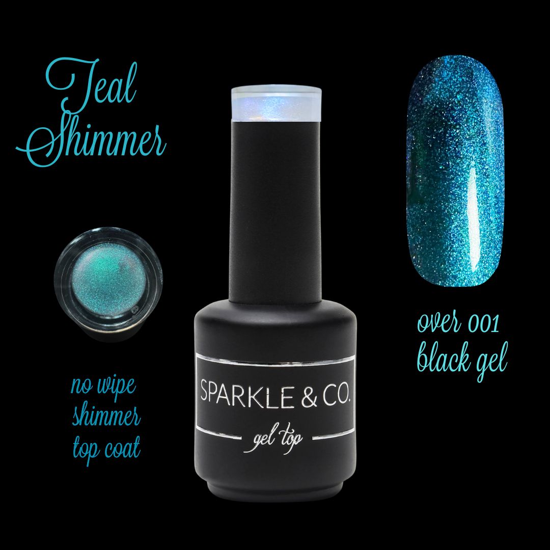NEW! Gel Liquid: Shimmer Gel Top (No Wipe)