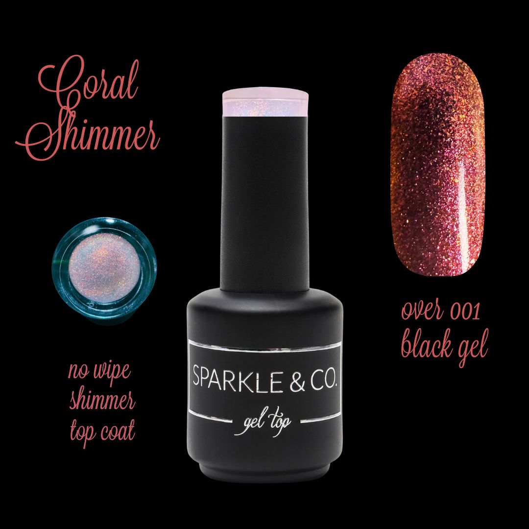 NEW! Gel Liquid: Shimmer Gel Top (No Wipe)