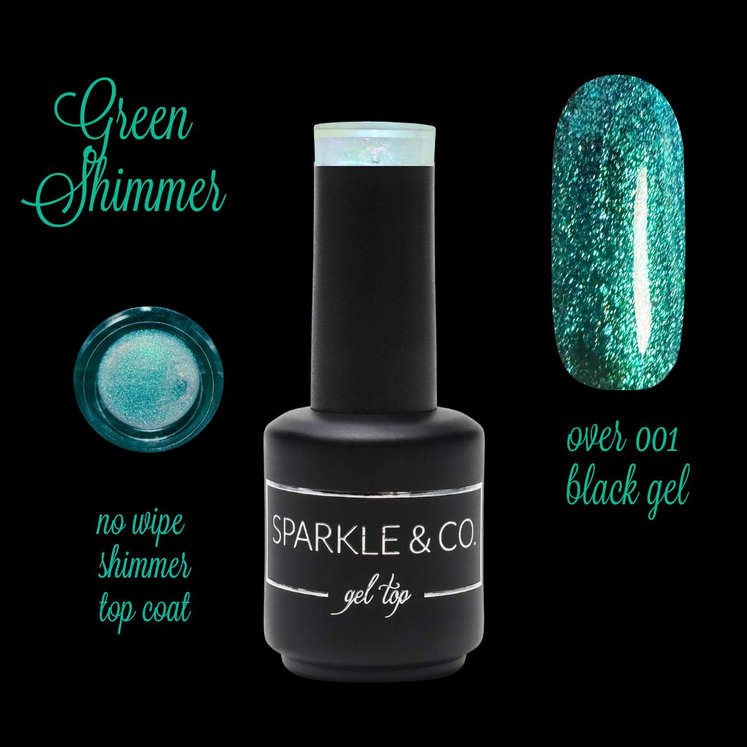 NEW! Gel Liquid: Shimmer Gel Top (No Wipe)