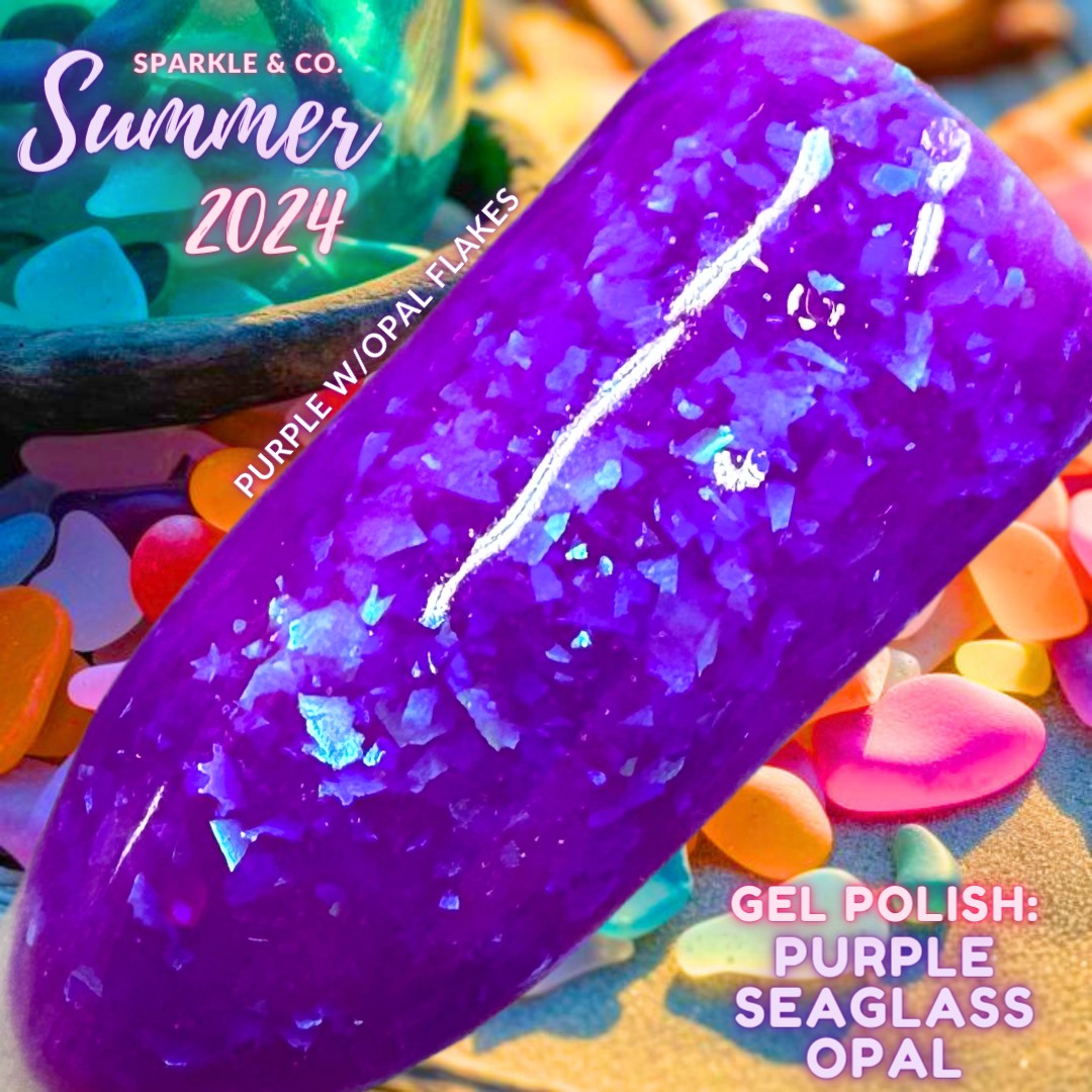 Summer Seaglass Gel - Purple Seaglass Opal