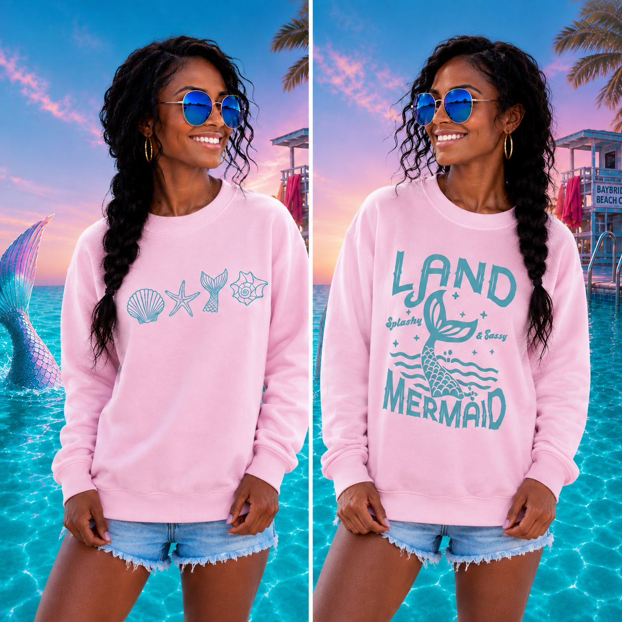 Mermaid Sweatshirt: Choose Style