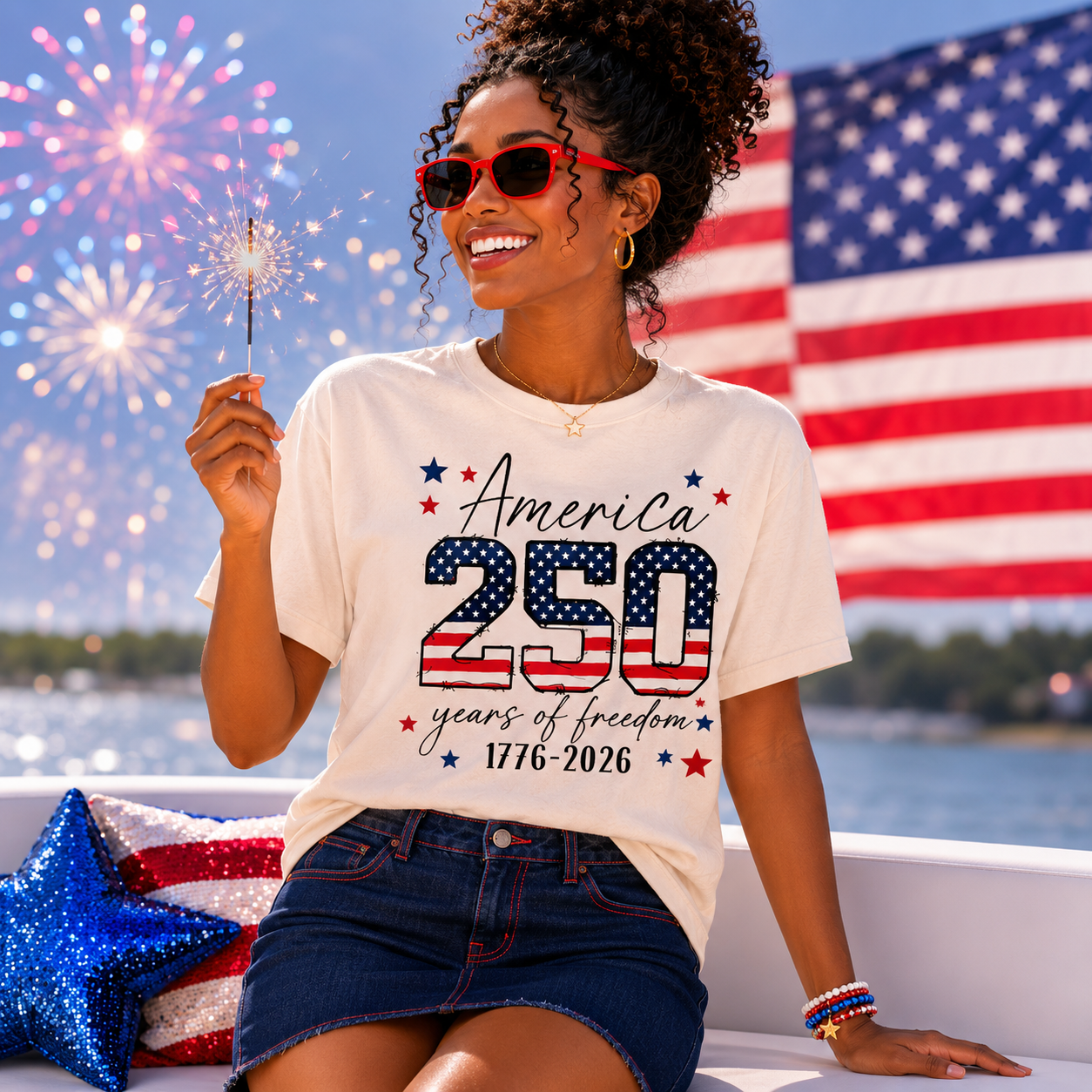 America 250 Years of Freedom Tee