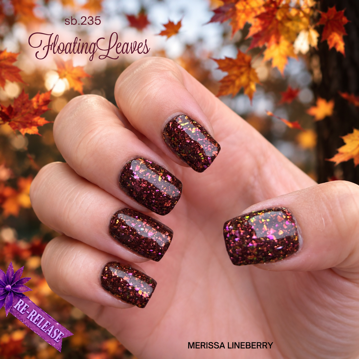 Dip Powder: Floating Leaves