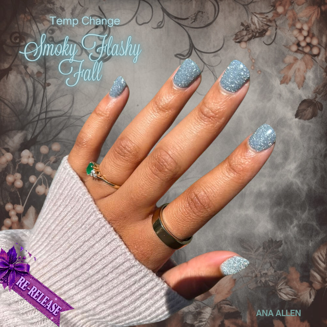 Dip Powder: Smoky Flashy Fall (Temp Change)