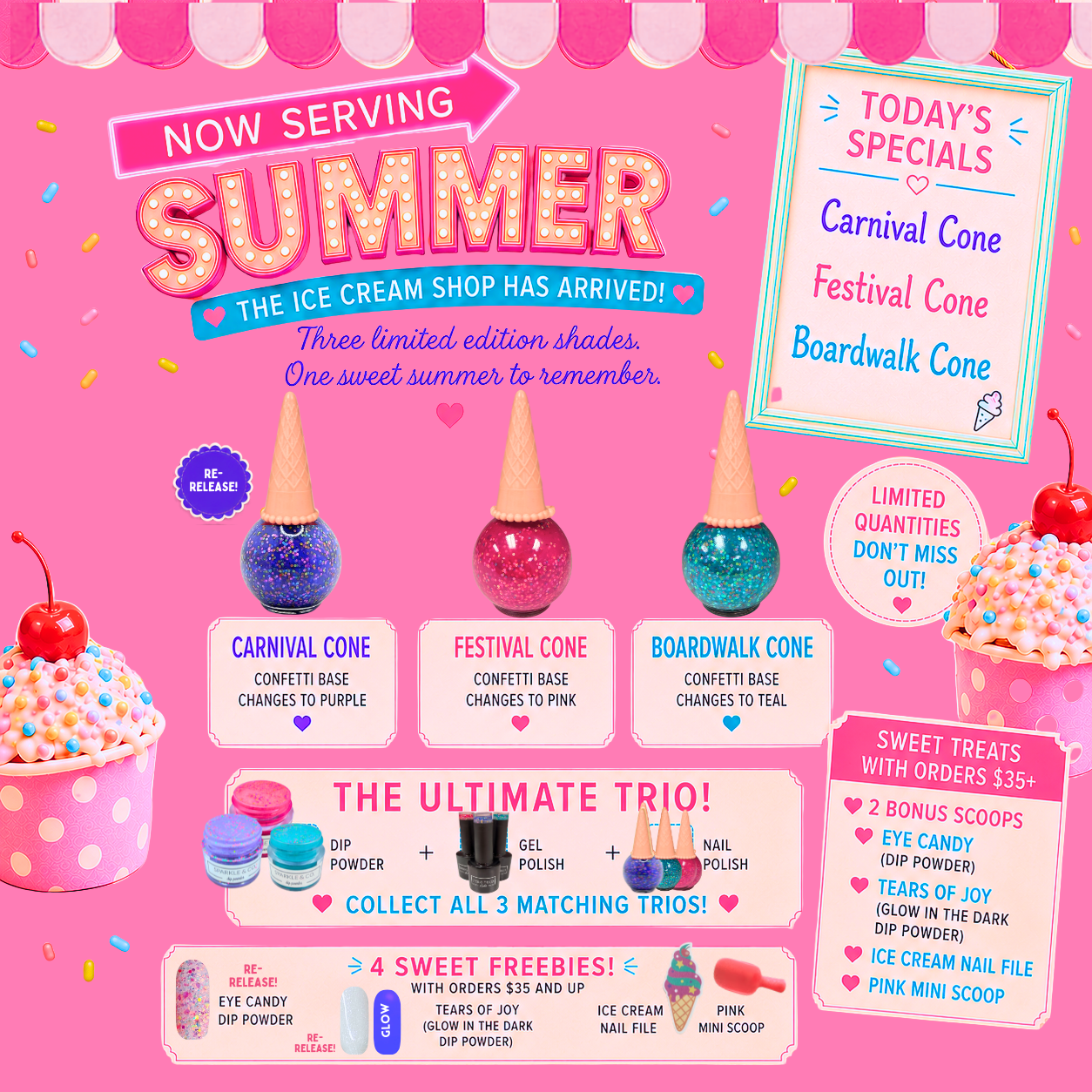 Summer Cone Dip Collection: Choose Color