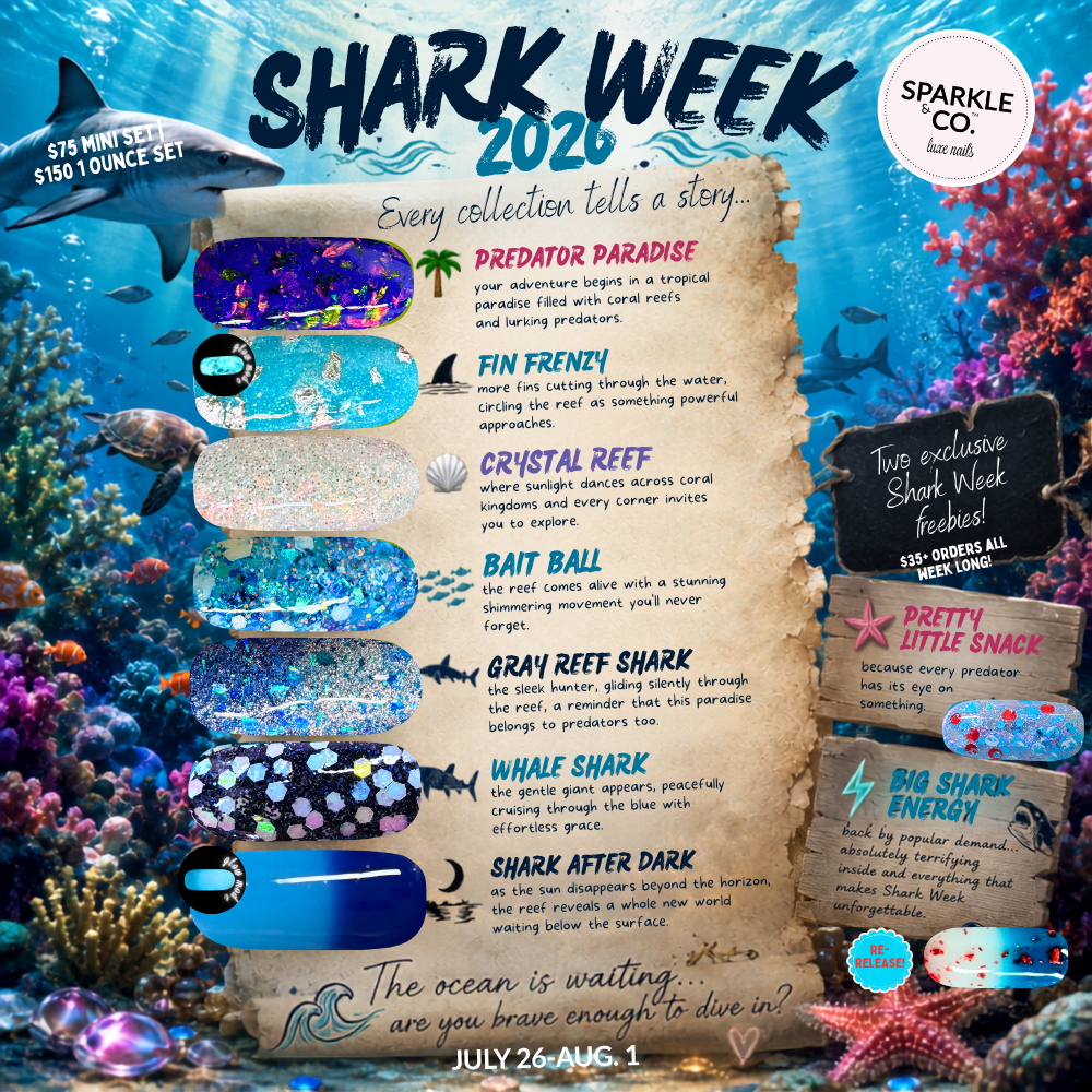 Shark Week 2026 Dip Powder: Choose Color
