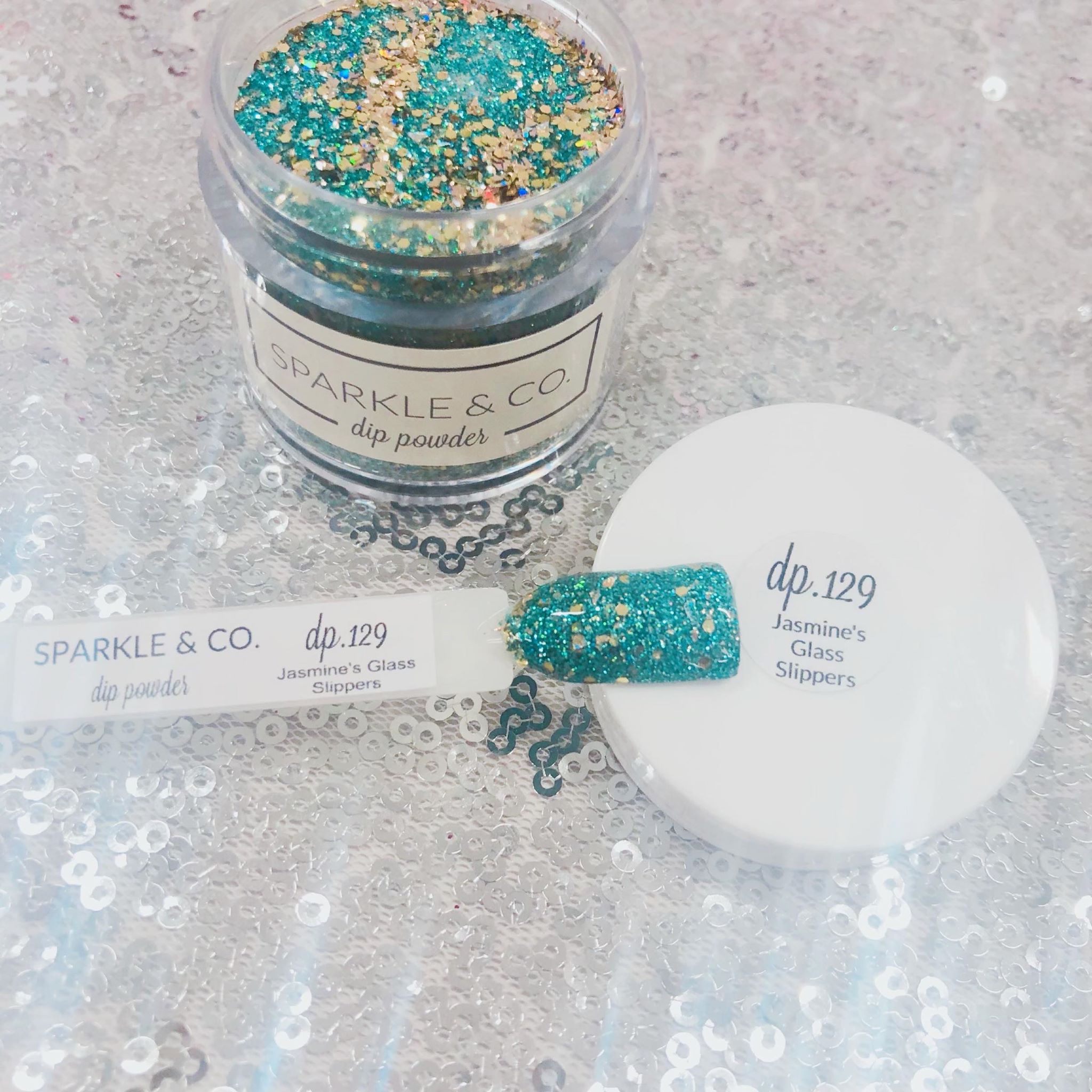 Dip Powder Farewell: dp.129 Jasmine's Glass Slippers
