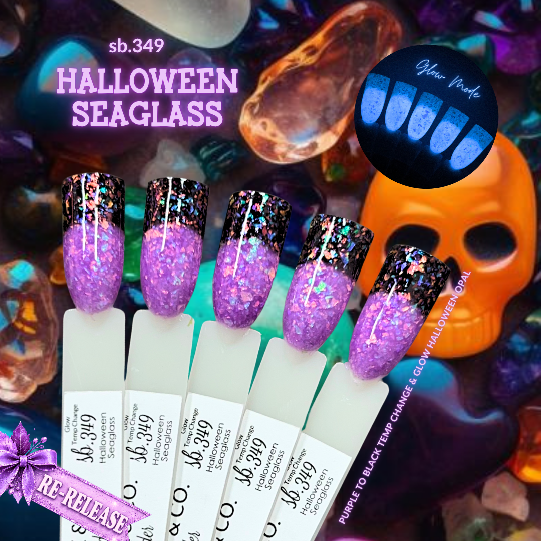 Dip Powder: Halloween Seaglass (Temp Change, Glow)
